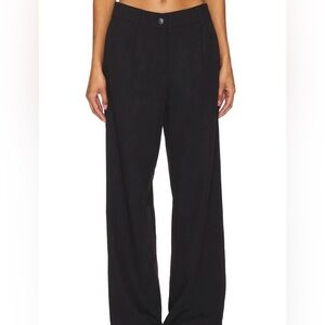 Chic Black Wide Leg Women's Pants